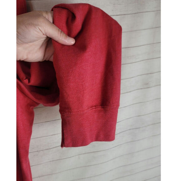 ARIAT REBAR COTTON STRONG LONG SLEEVE QUALITY TSHIRT IN HEATHERED RED, SZ 2XL - Picture 3 of 13